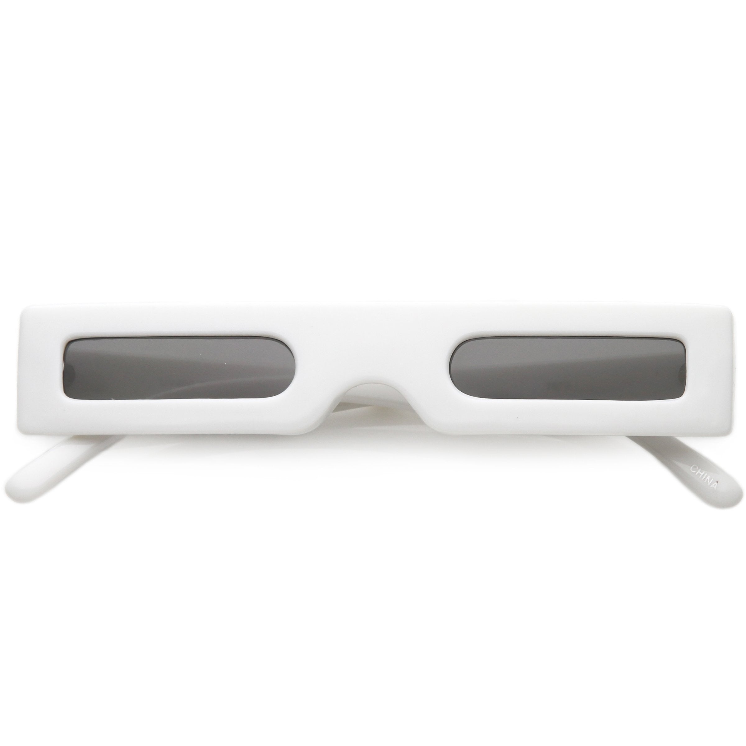 Retro Punk Square Thin Lens Sunglasses