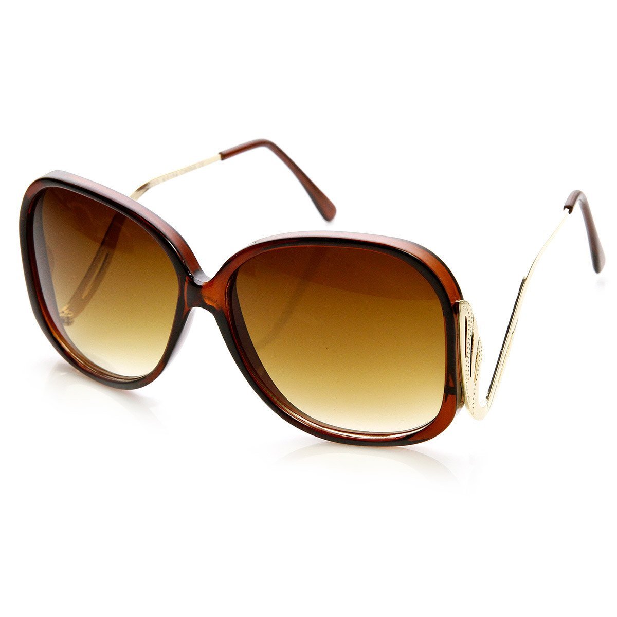 1980's Fashion Large Square Sunglasses - Image 5