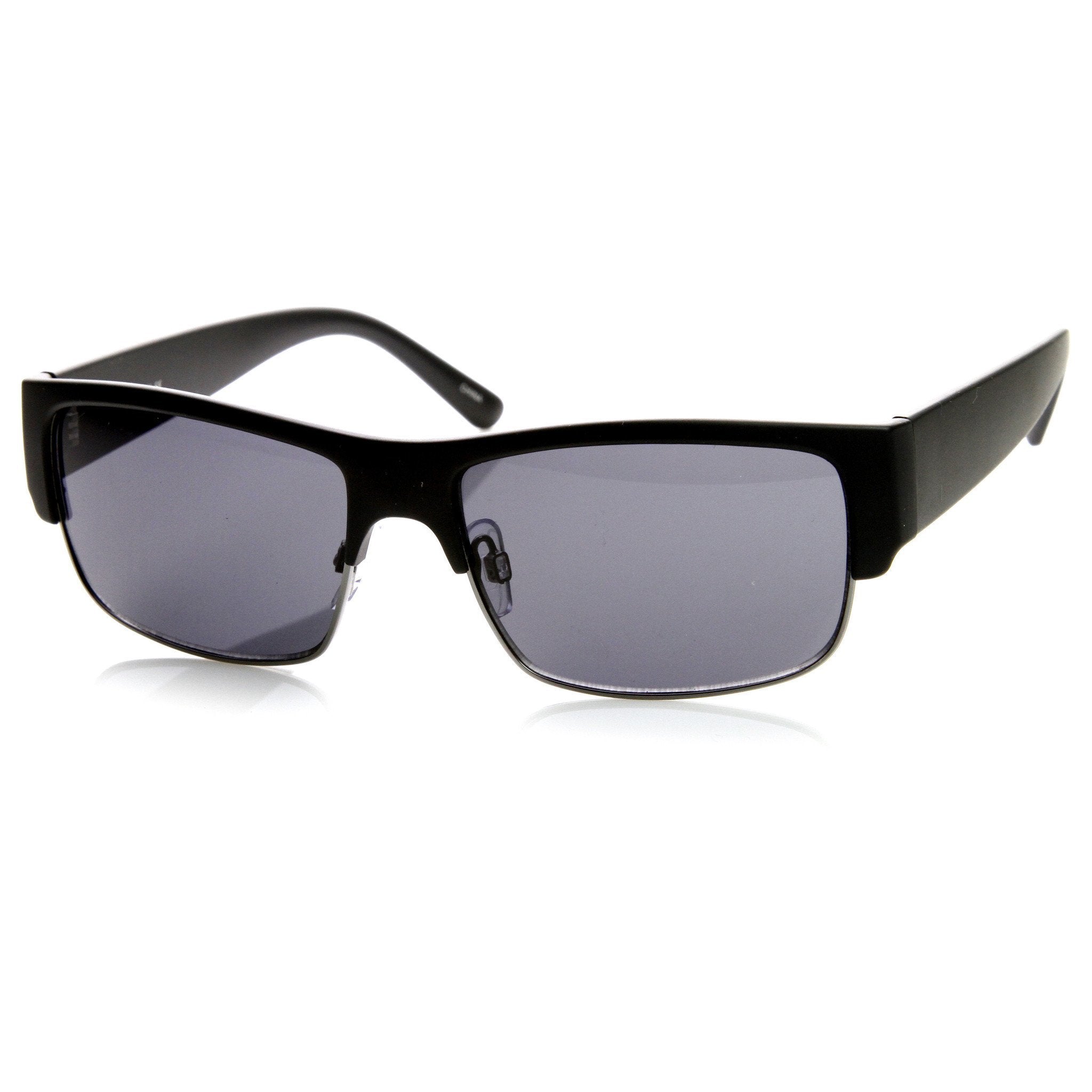 Half Frame Performance Rectangle Sunglasses - Image 5