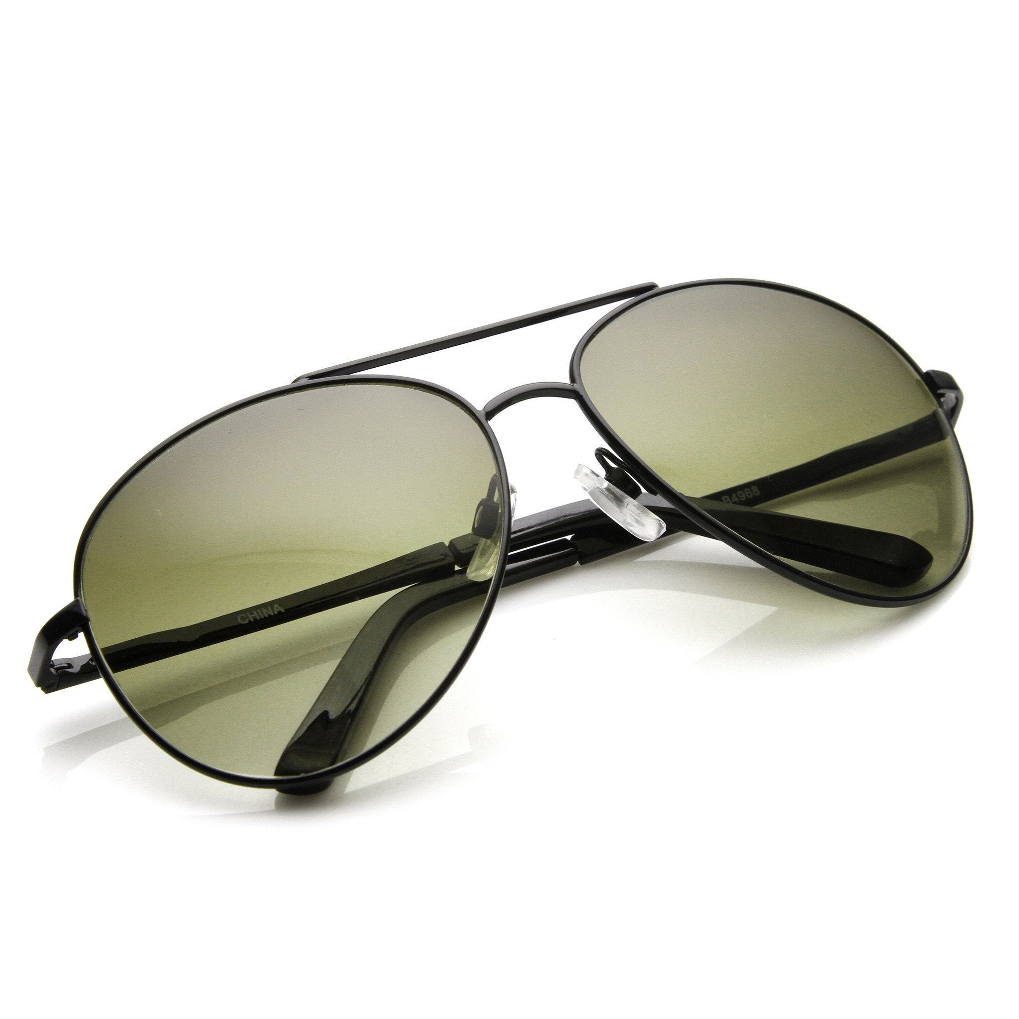 Full Metal Aviator Sunglasses - Image 3