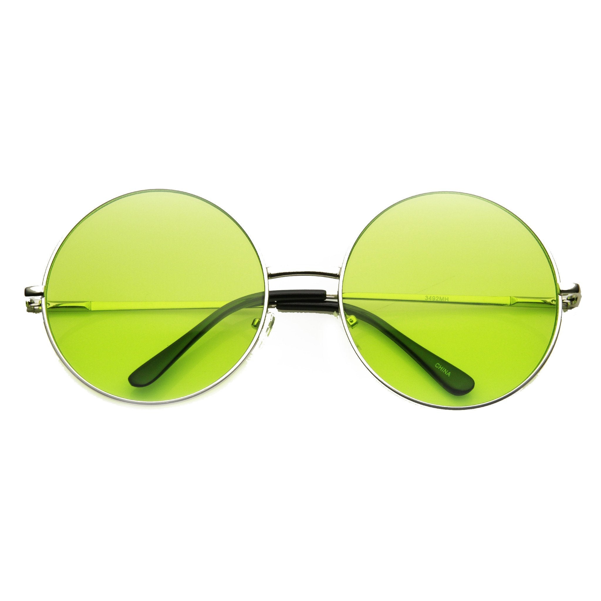 Festival Hippie Oversize Round Colorful Sunglasses - Image 3