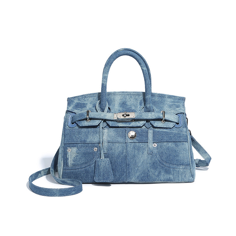 Denim Crossbody Bag - Image 5