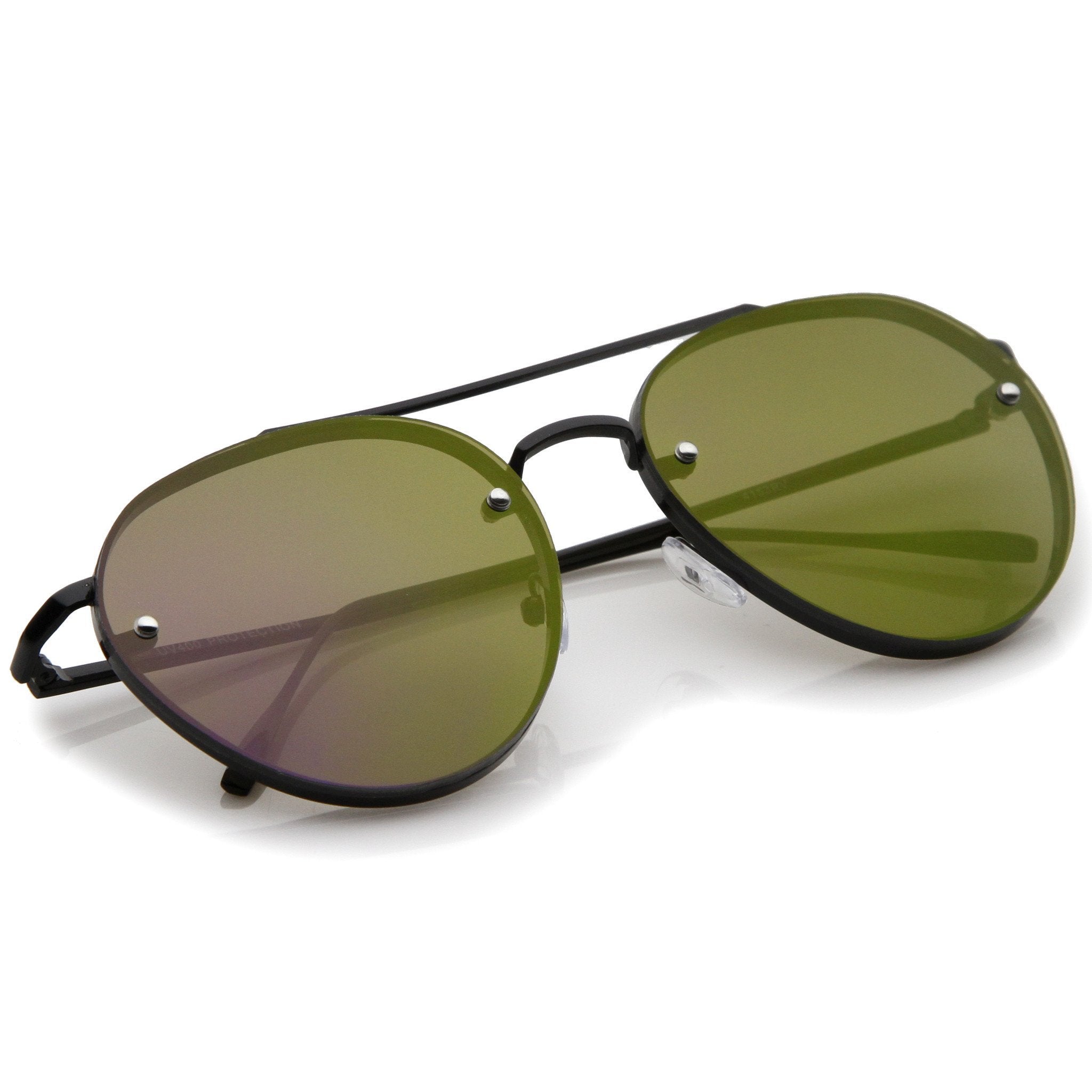 Mirrored Flat Lens Sunglasses - Image 3