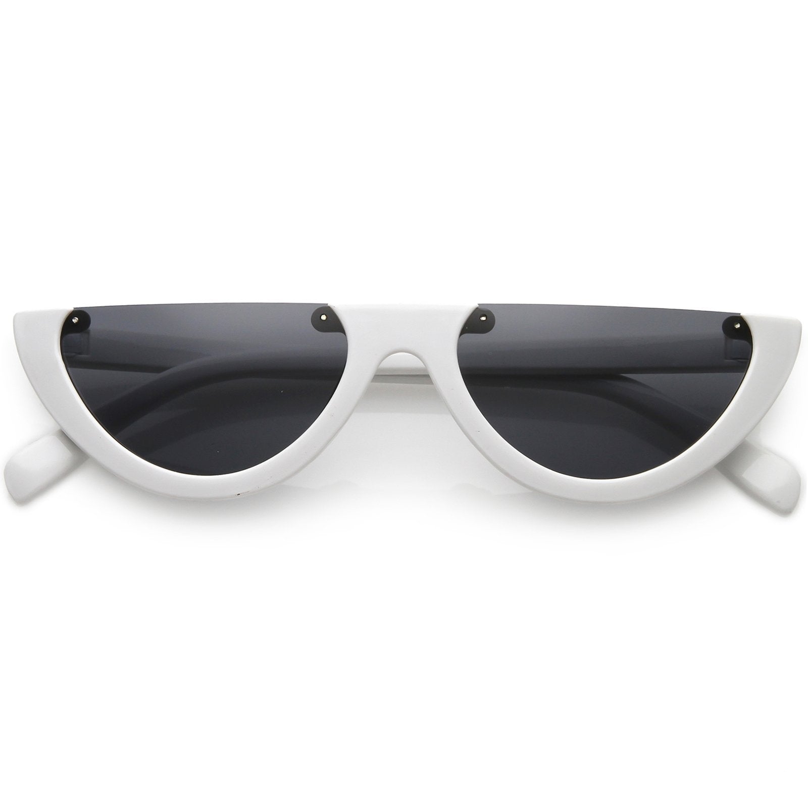 Flat Top Moon Shape Sunglasses - Image 4