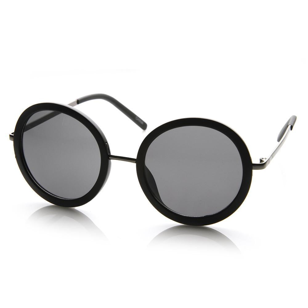 Round Fashion Designer Sunglasses - Image 4