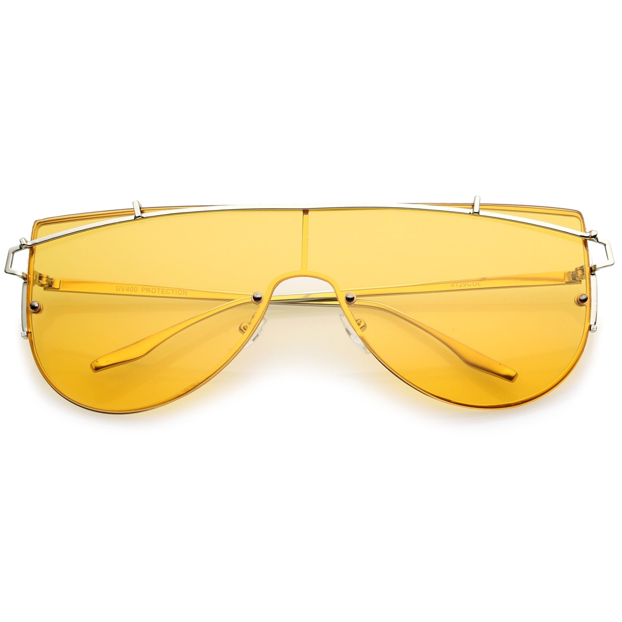 Retro Modern Shield Sunglasses - Image 5