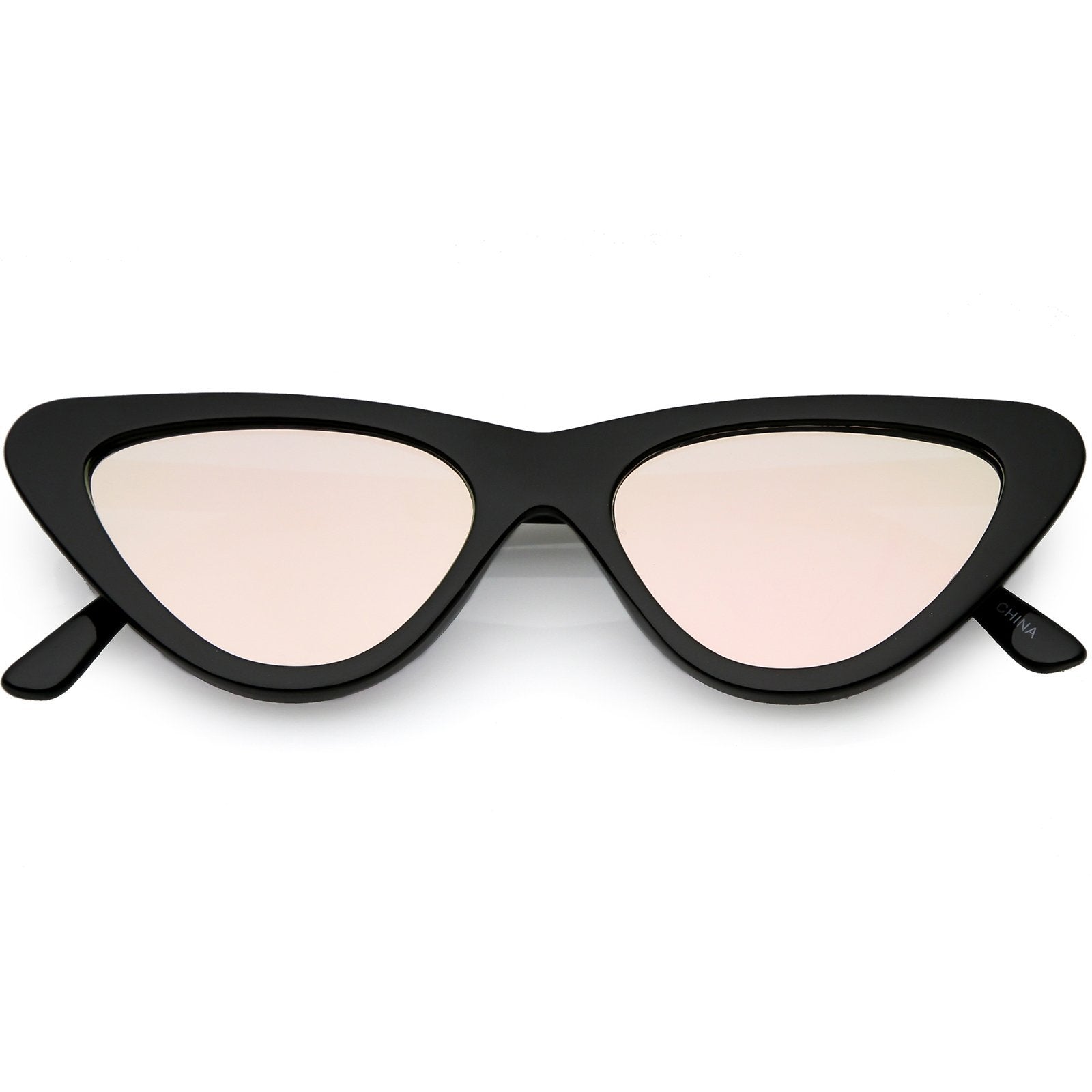 1990's Retro Narrow Cat Eye Sunglasses - Image 5