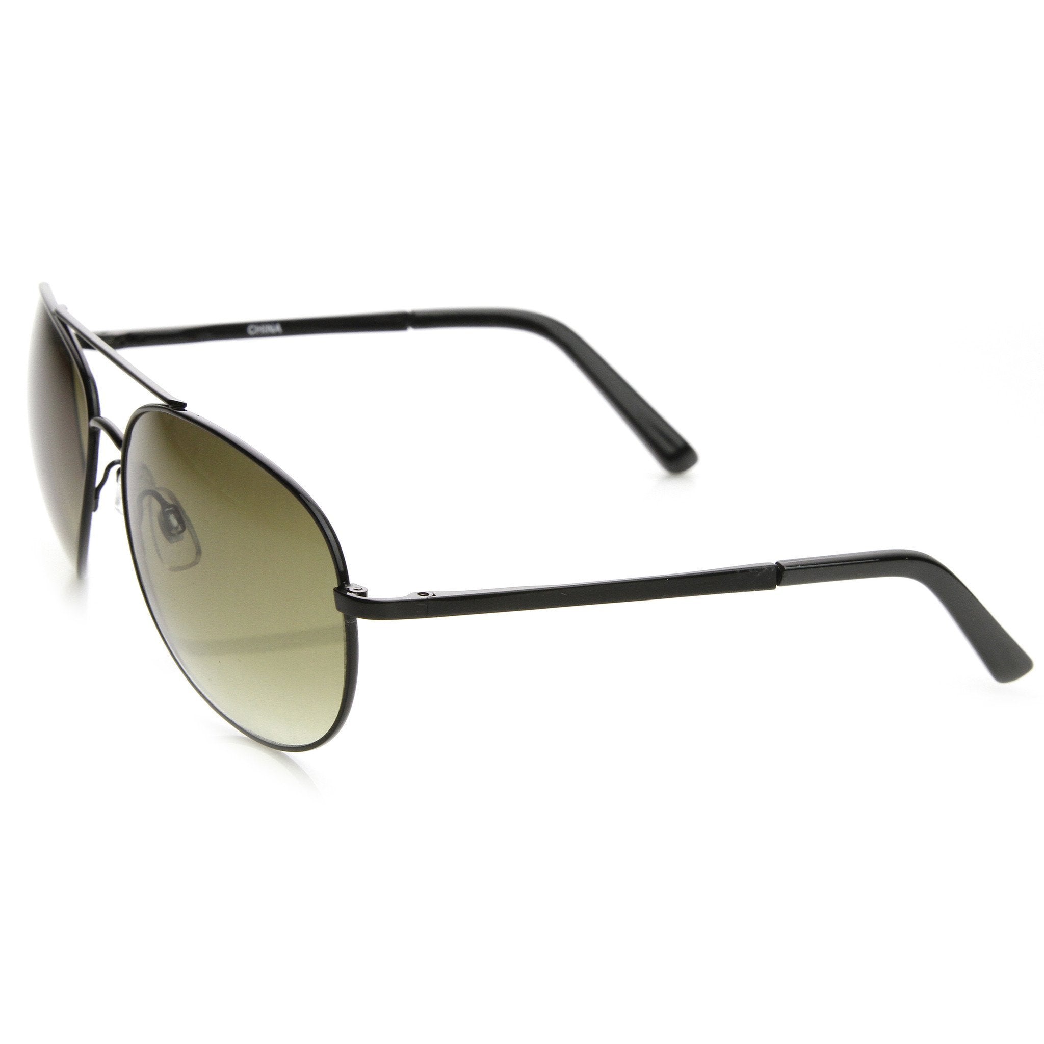 Full Metal Aviator Sunglasses - Image 2