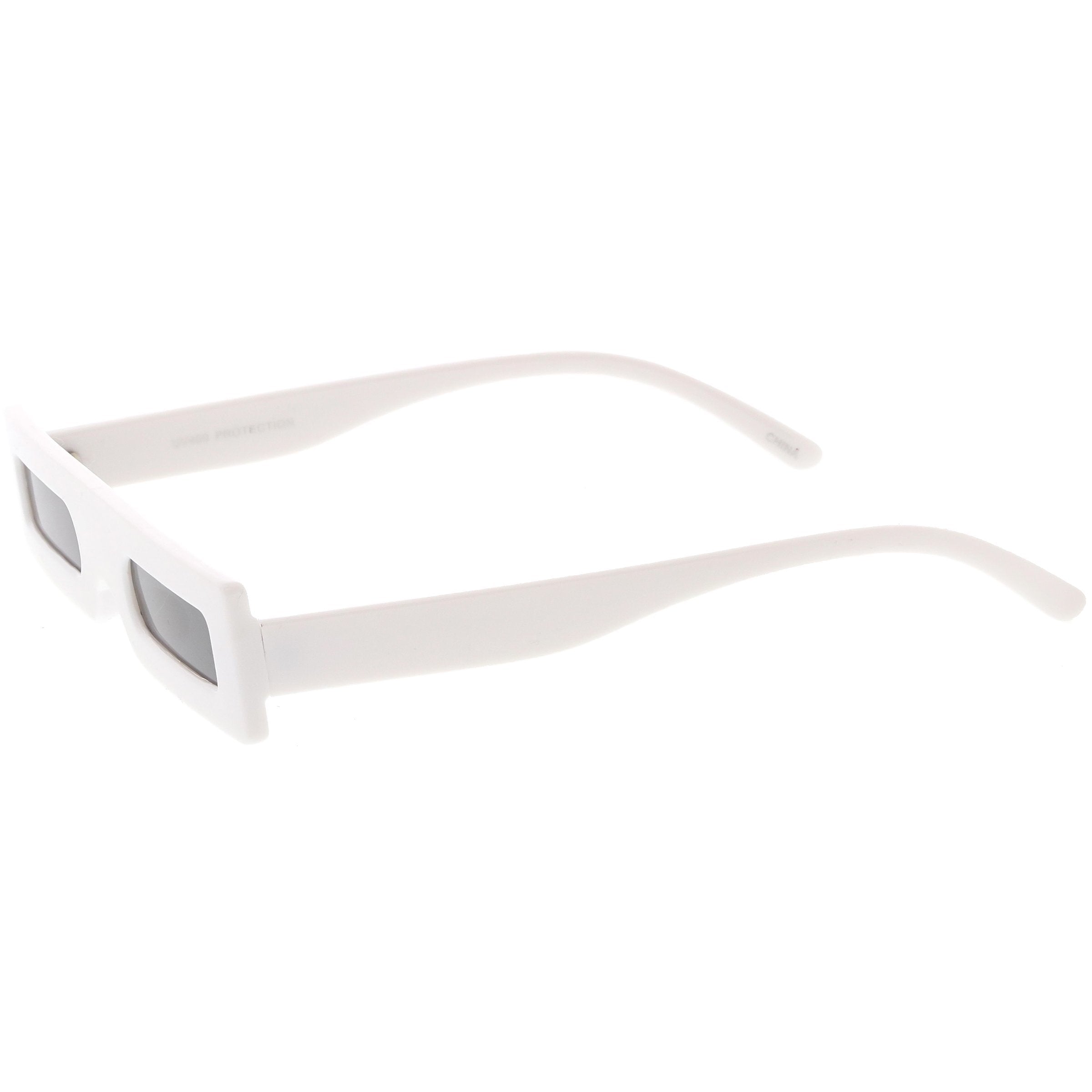 Retro Punk Square Thin Lens Sunglasses - Image 2