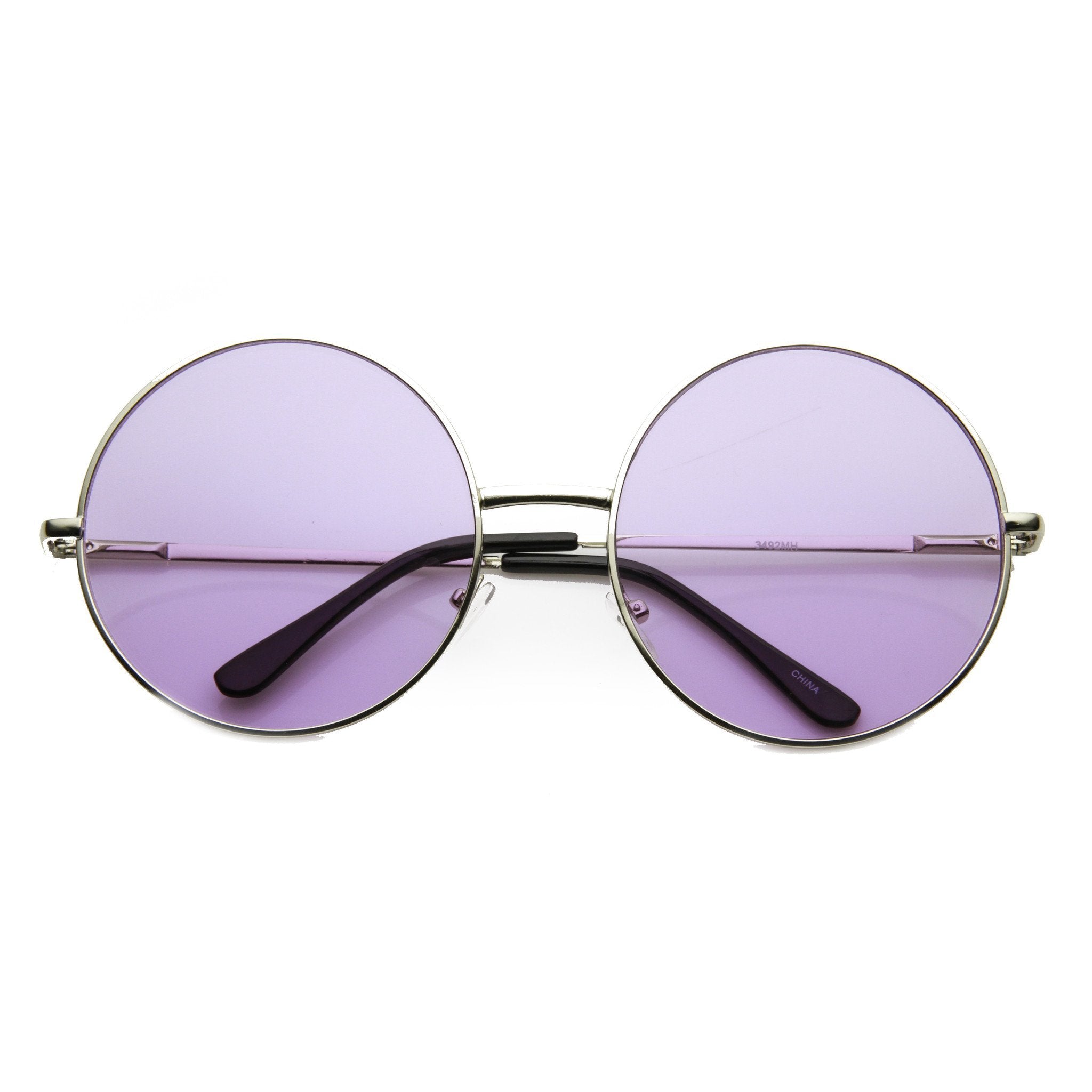 Festival Hippie Oversize Round Colorful Sunglasses - Image 6