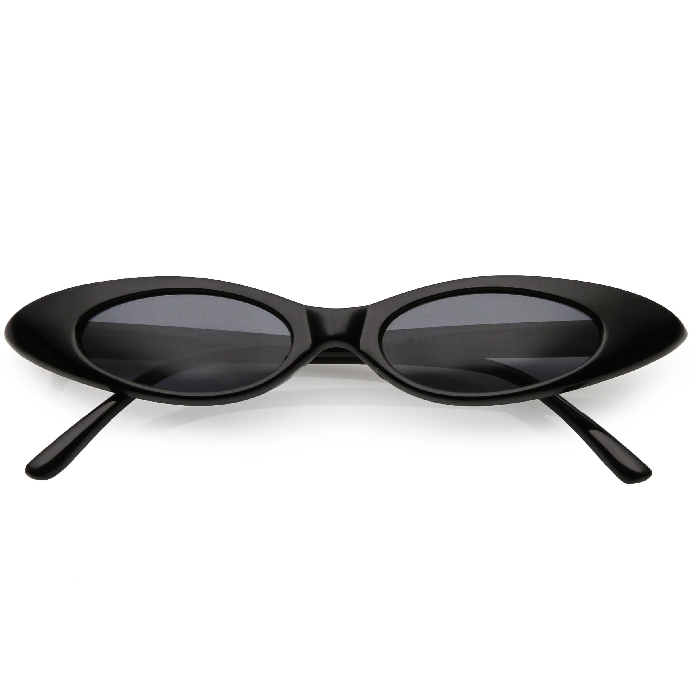 Trendy Pastel Thin Oval Sunglasses - Image 6