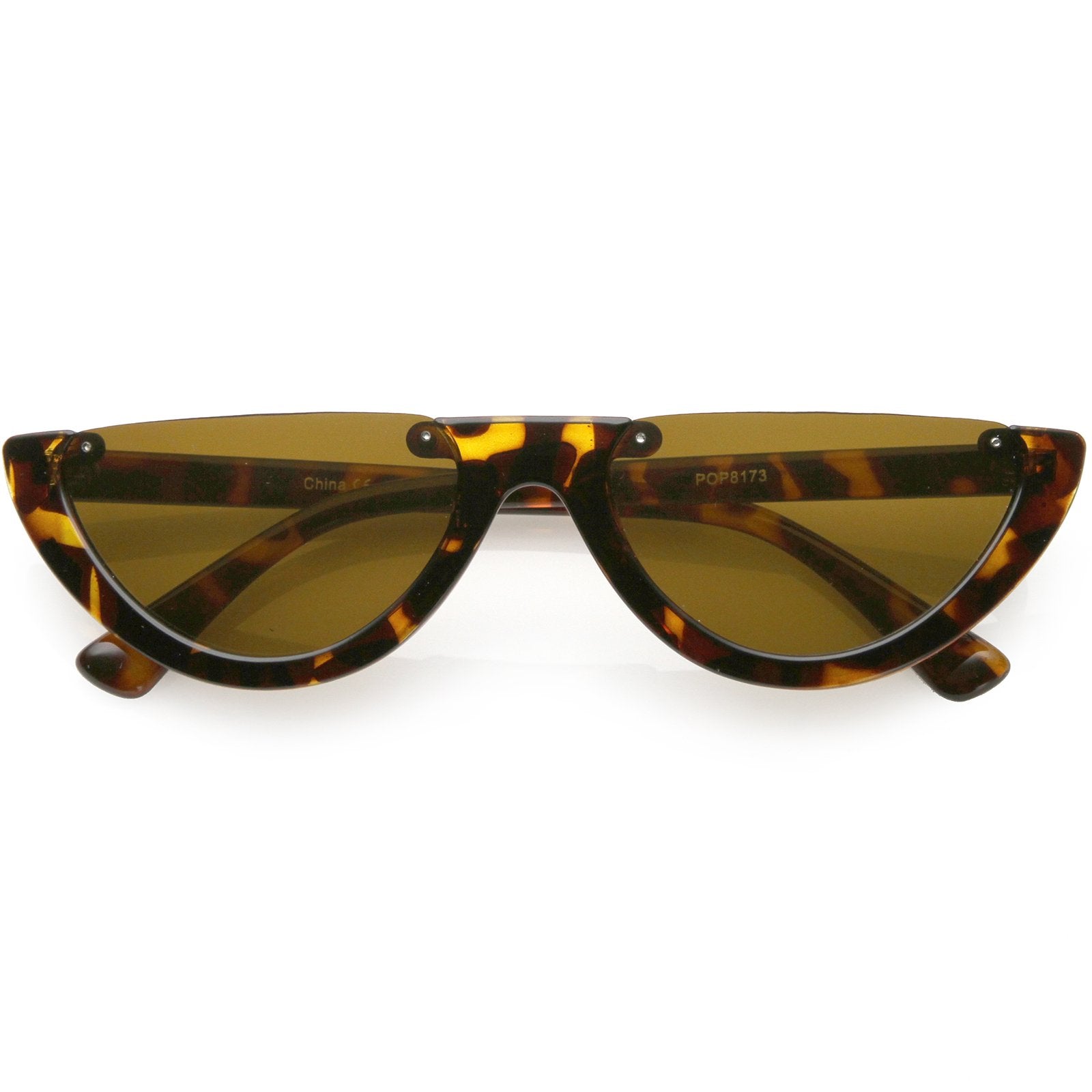 Flat Top Moon Shape Sunglasses - Image 7