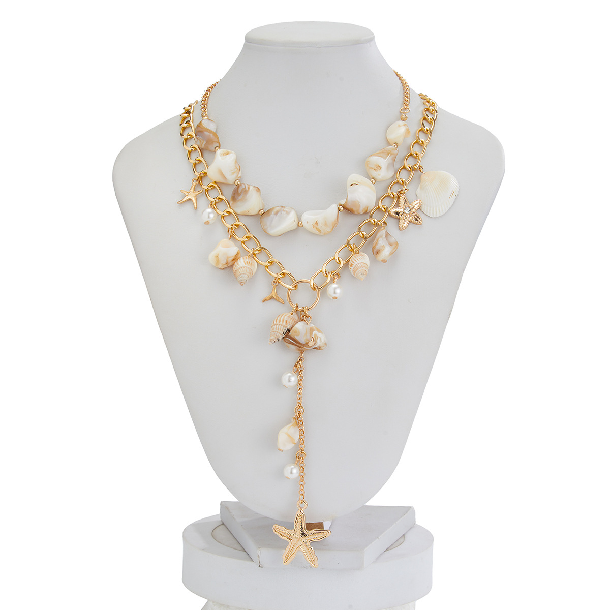 Mojoyce Bohemian Trendy Natural Shell Conch Choker Necklace for Women Imitation Pearl Pendant Necklaces Beach Party Jewelry - Image 5