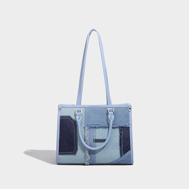 2024 Contrast Color Handbag Crossbody Bag - Image 2