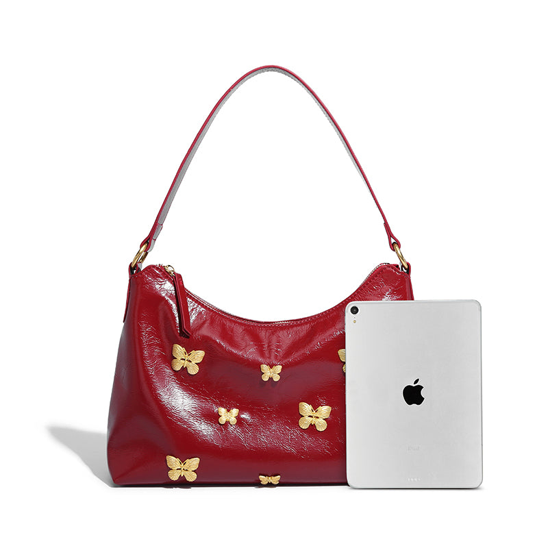 Vintage Bow Leather Tote Bag - Image 2