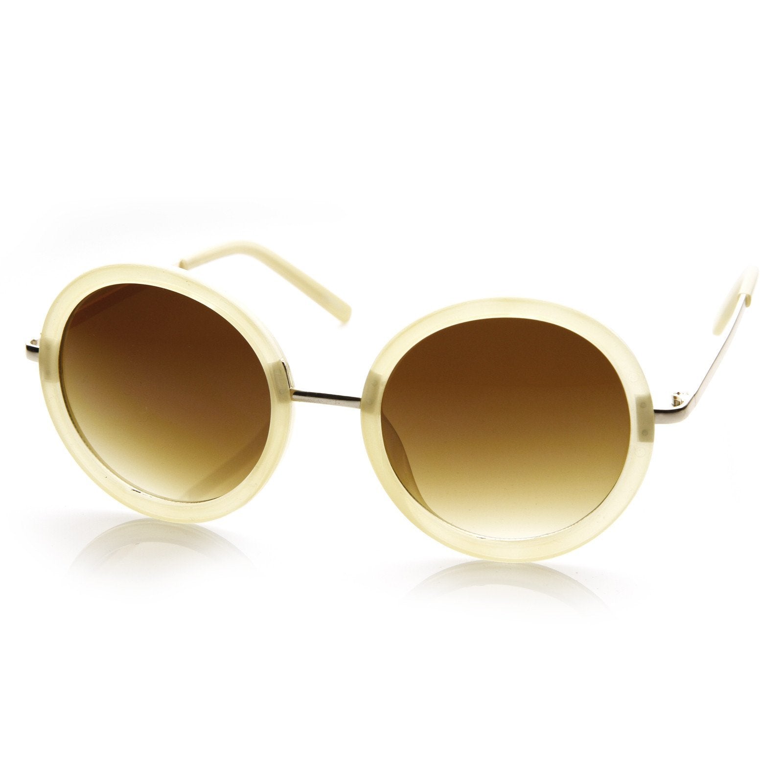 Round Fashion Designer Sunglasses - Image 5