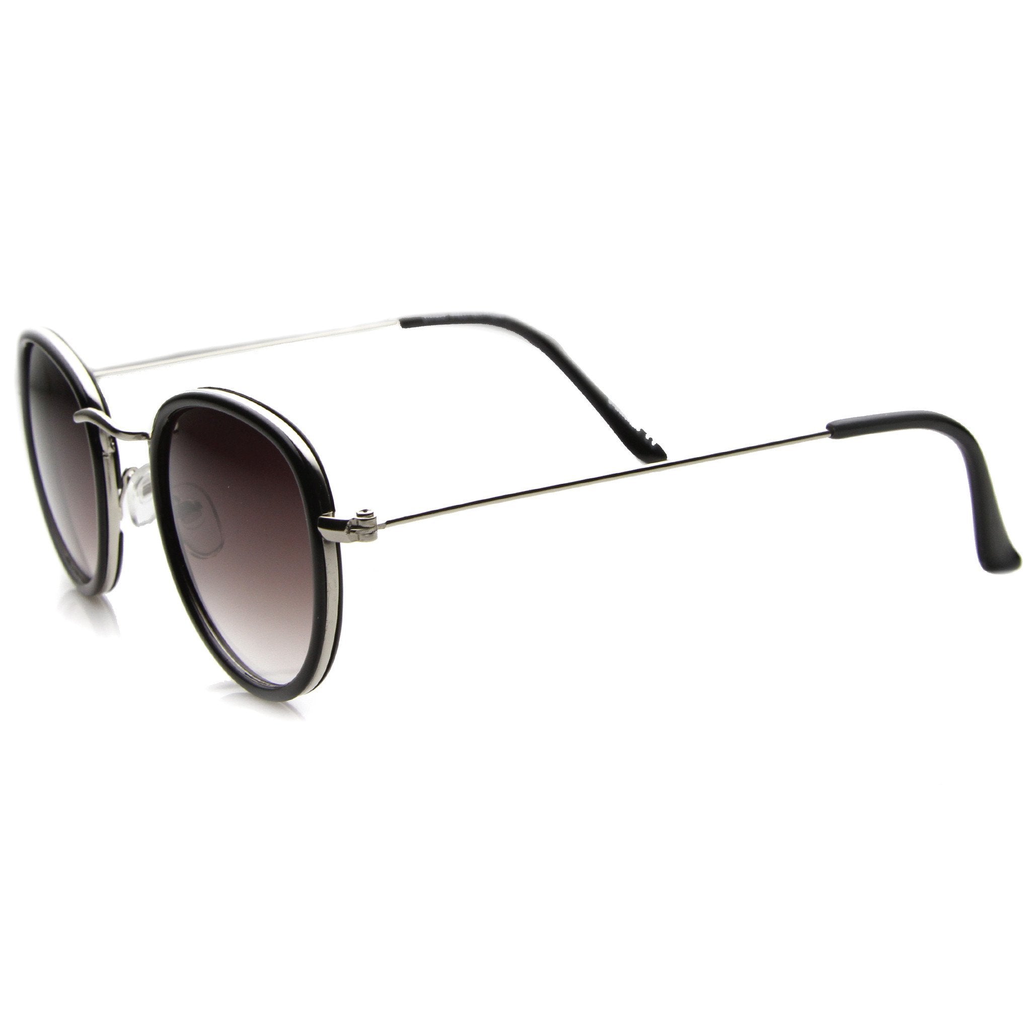 Indie Dapper Vintage Round Sunglasses - Image 2