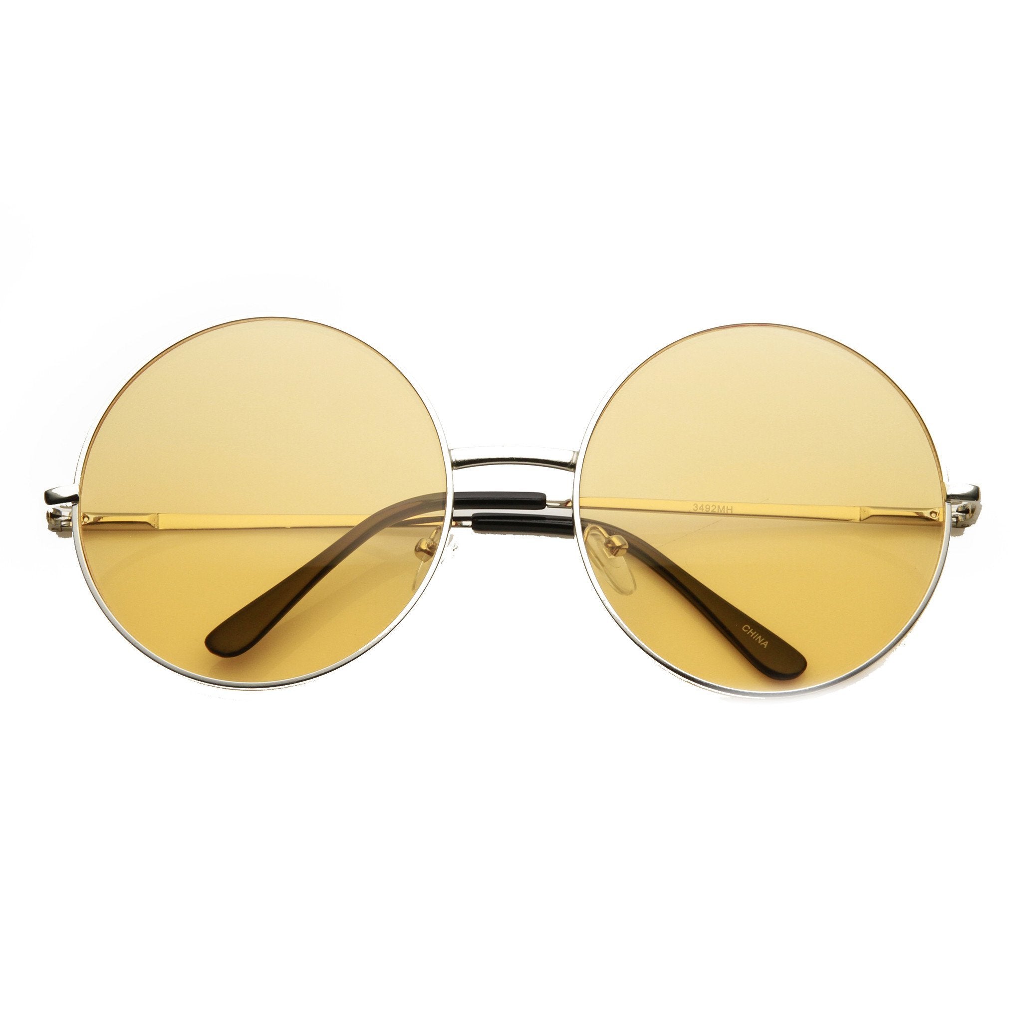 Festival Hippie Oversize Round Colorful Sunglasses - Image 7