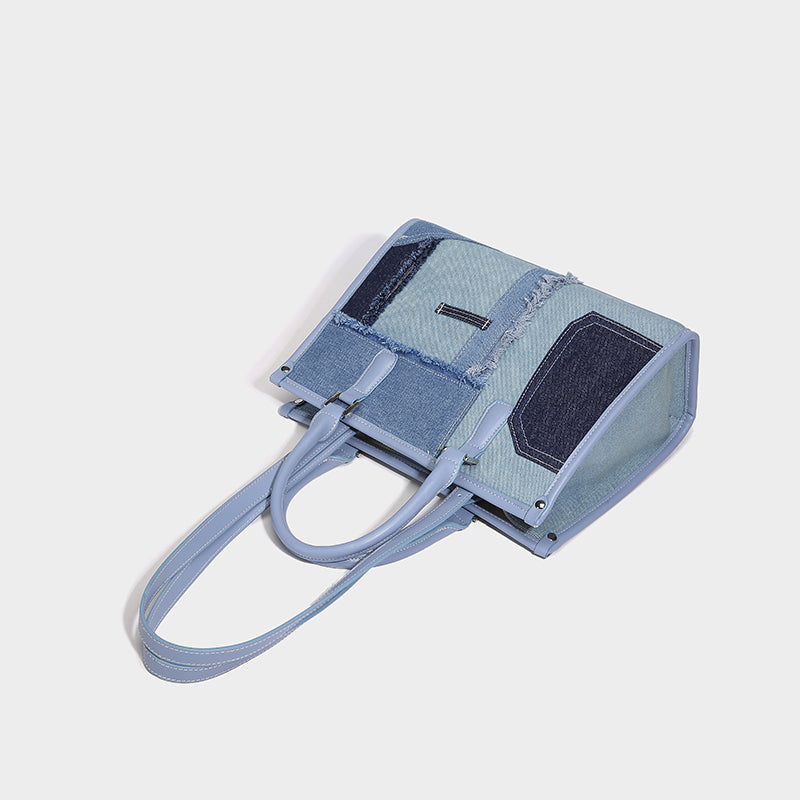 2024 Contrast Color Handbag Crossbody Bag - Image 3