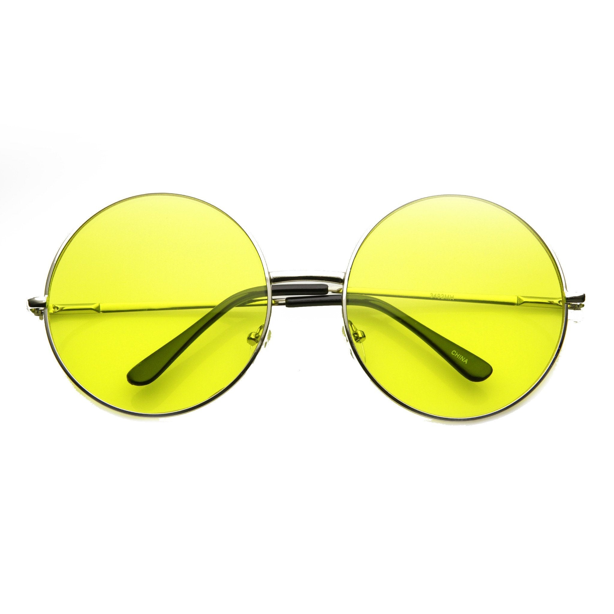 Festival Hippie Oversize Round Colorful Sunglasses - Image 5