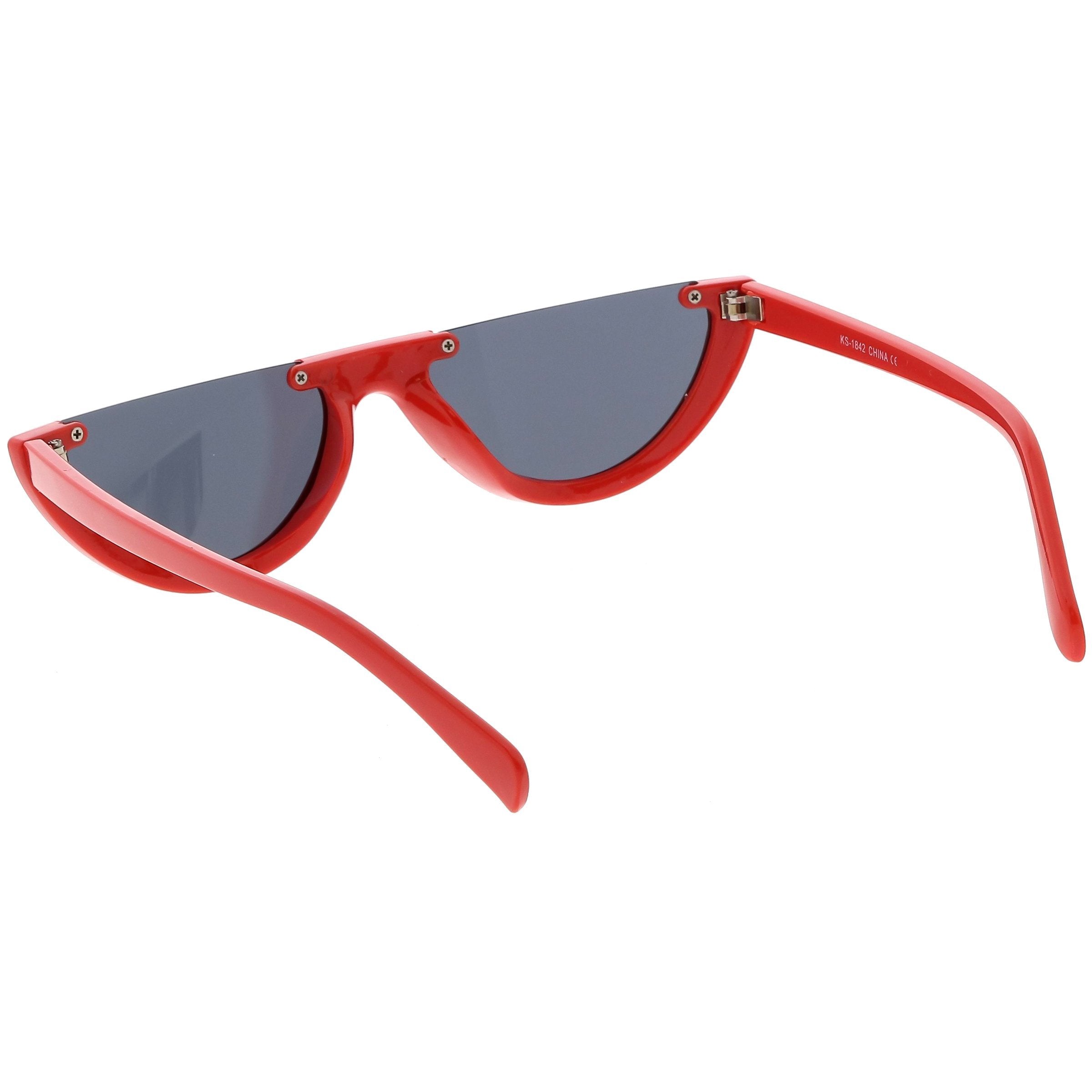Flat Top Moon Shape Sunglasses - Image 3