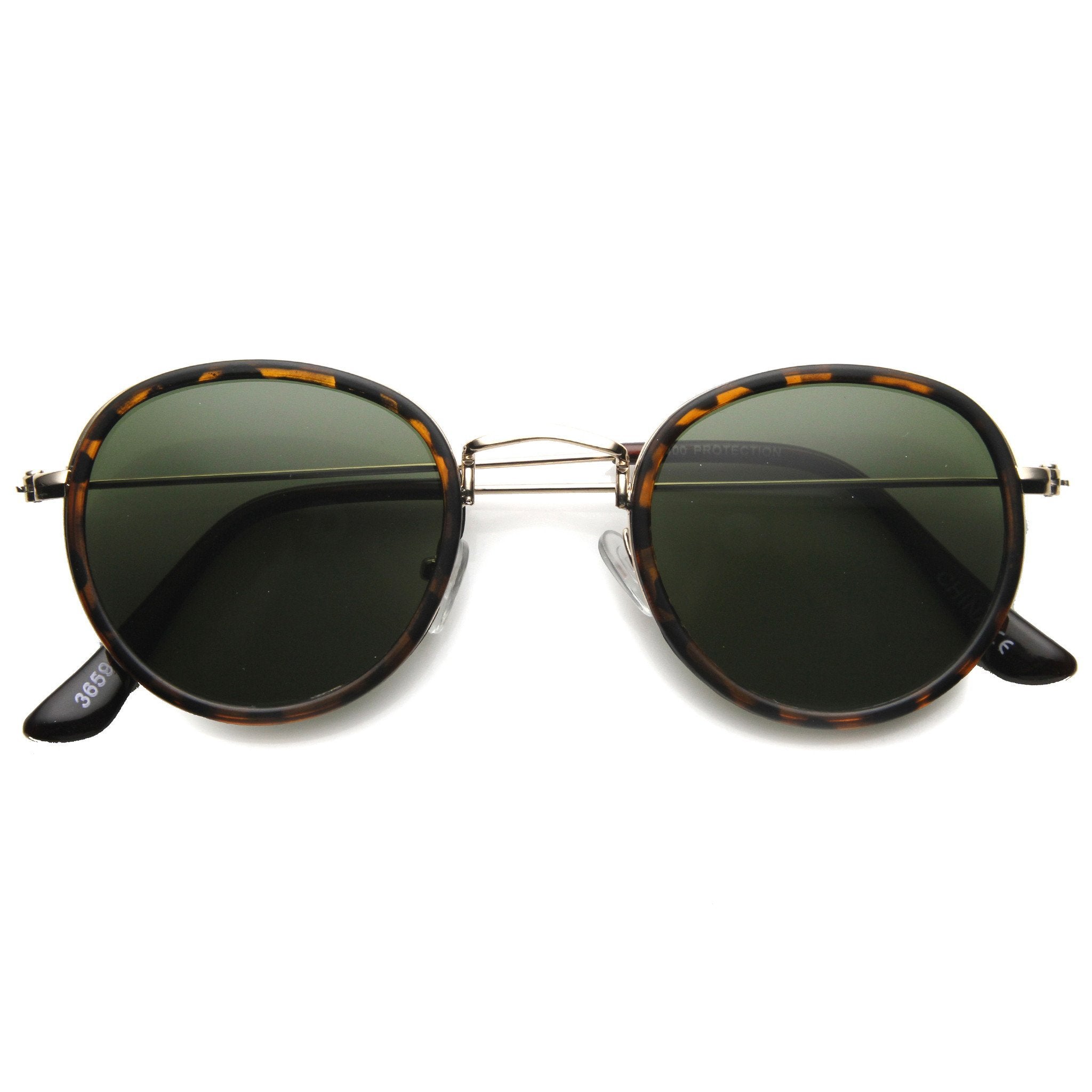 Indie Dapper Vintage Round Sunglasses - Image 6