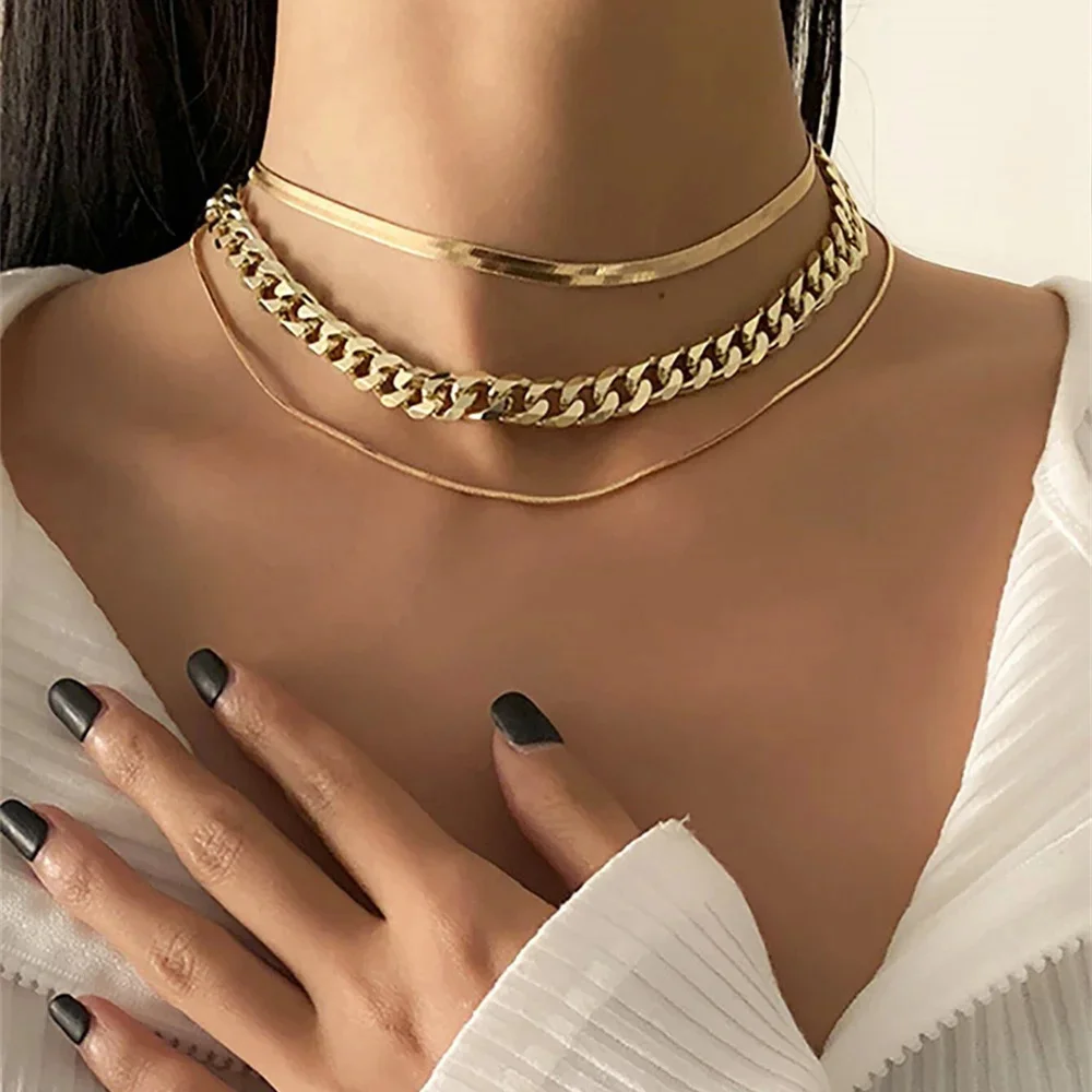 Mojoyce-Mother's Day Gift Vintage Silver-plate Geometric Exaggerated CCB Chain Necklace For Women Female Fashion Boho Artificial Pearl Y2K Jewelry Gift - Image 12