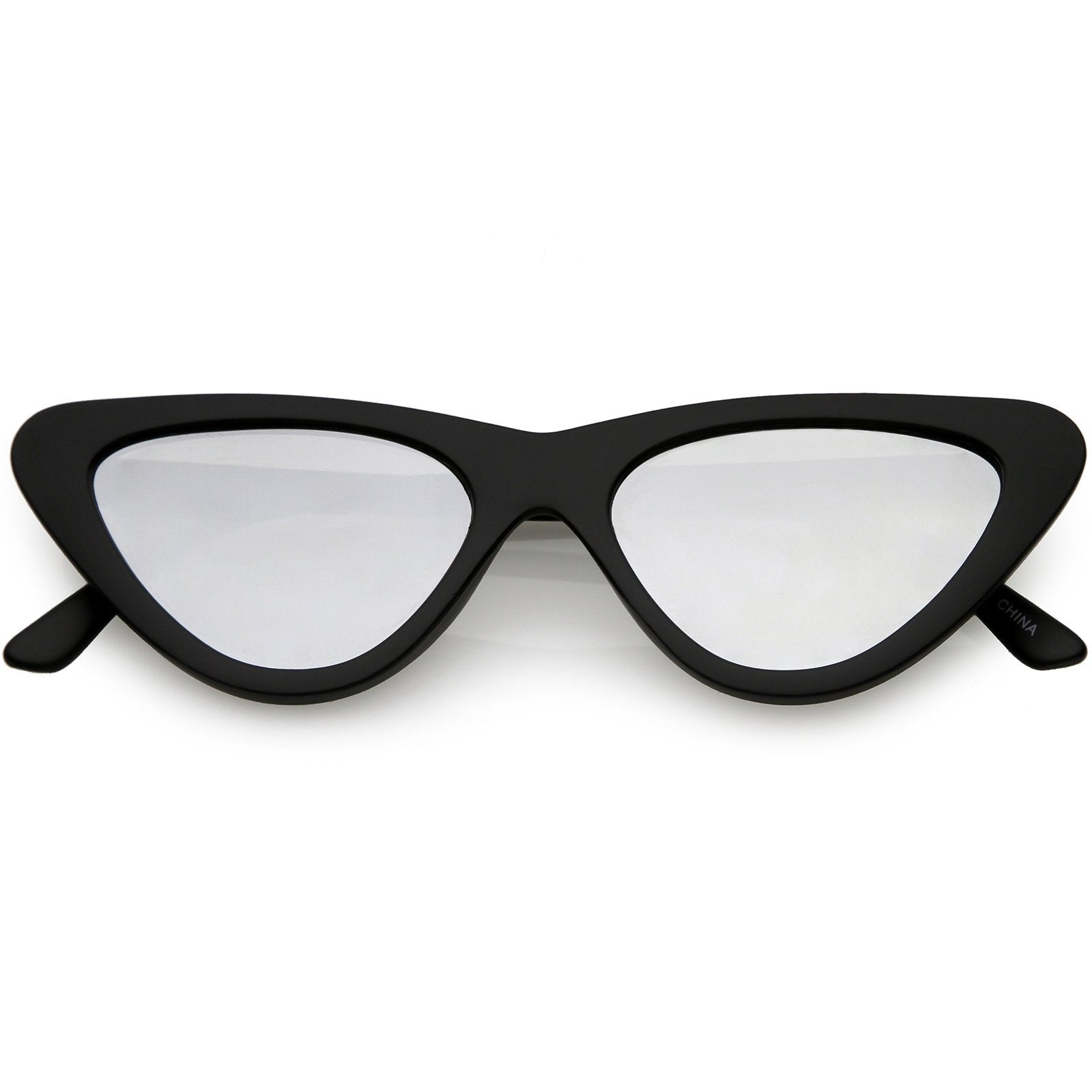 1990's Retro Narrow Cat Eye Sunglasses - Image 4