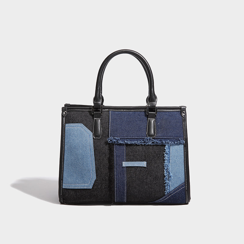 2024 Contrast Color Handbag Crossbody Bag - Image 8