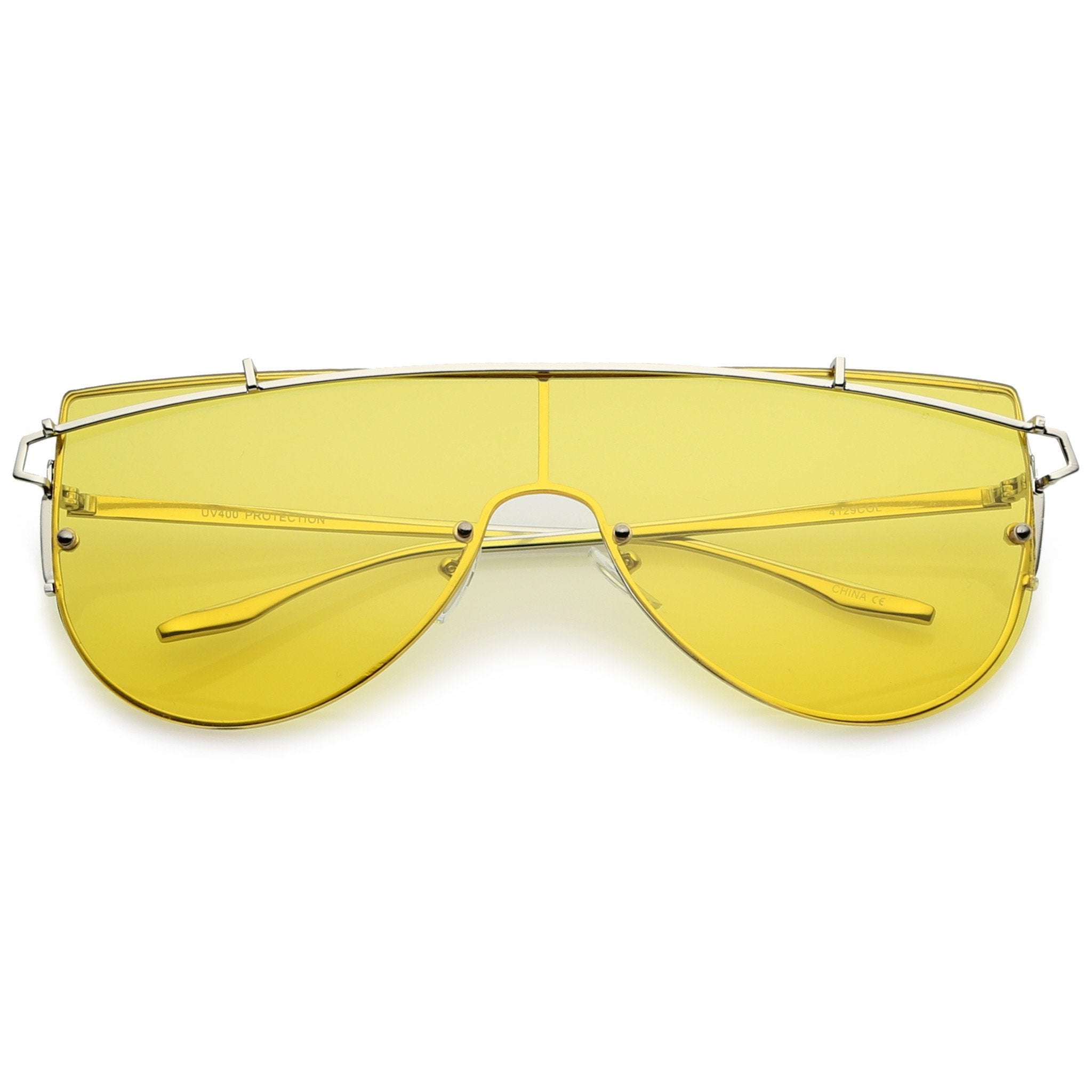 Retro Modern Shield Sunglasses
