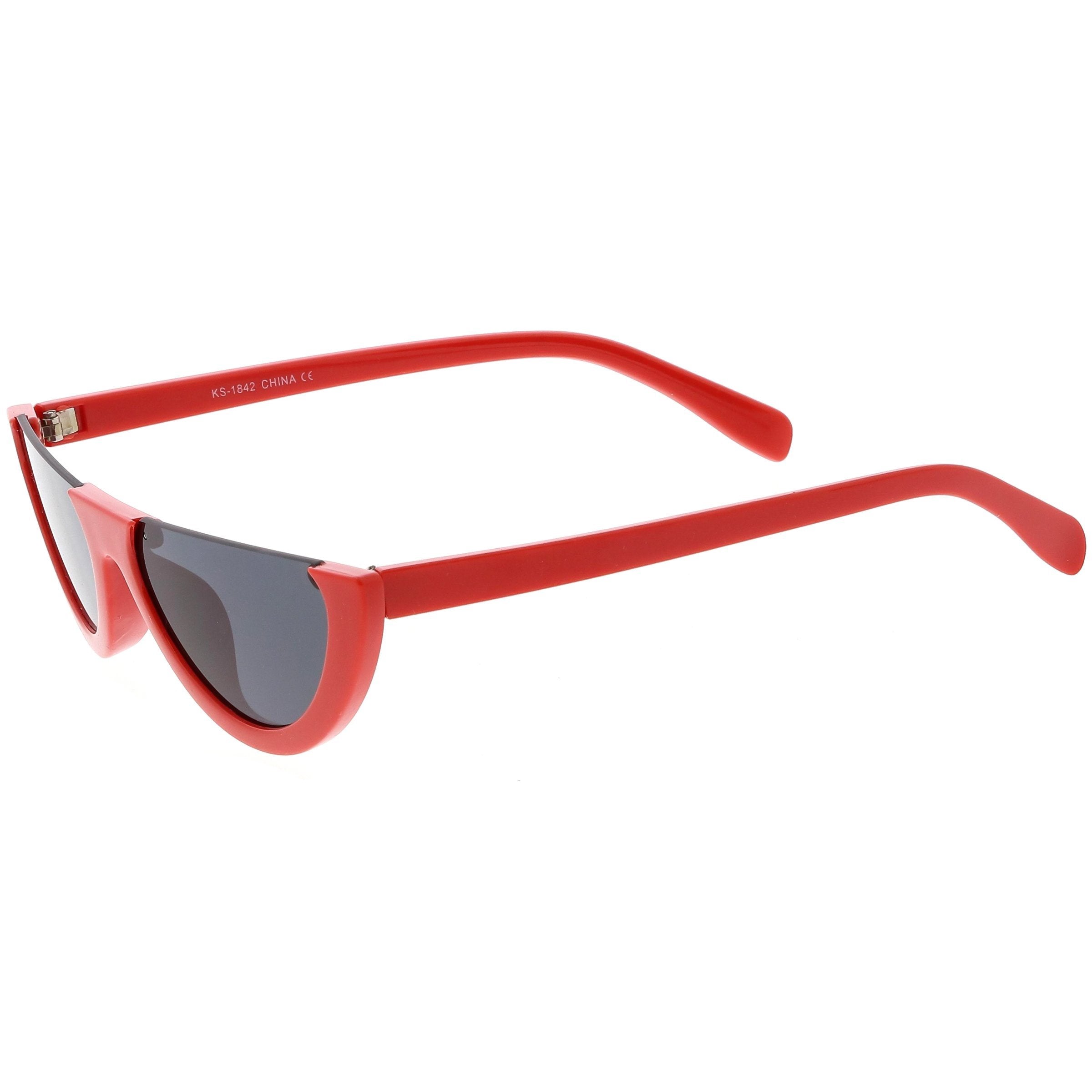 Flat Top Moon Shape Sunglasses - Image 2
